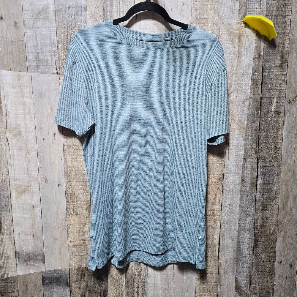 7 Diamonds Core Performance Stretch Blue Heather Tee Men Small Athletic Workout